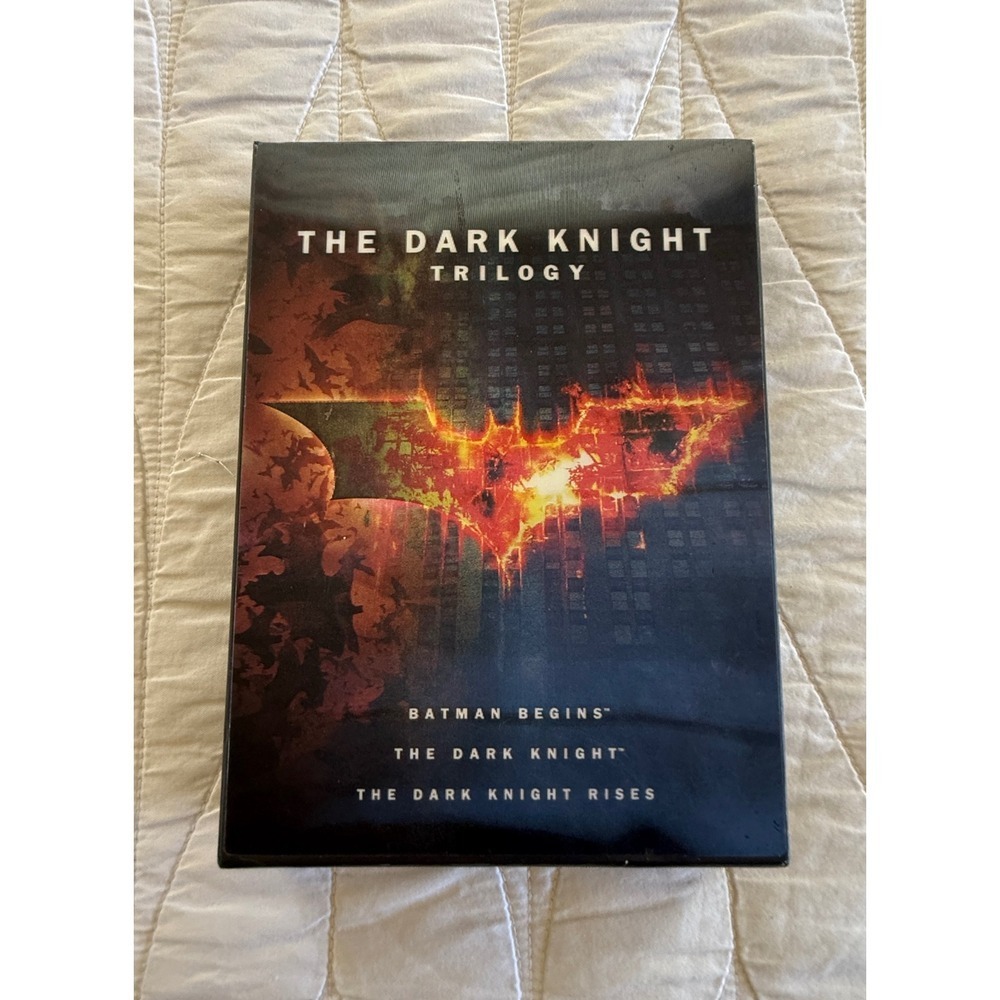 The Dark Knight Trilogy DVD Set Batman Begins Dark Knight Rises